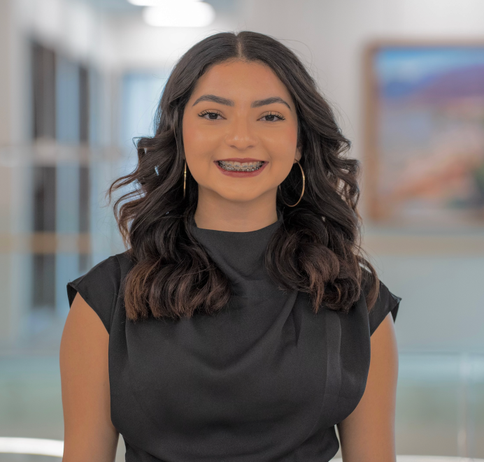 Jasmine Aguilar Lopez smiles into the camera