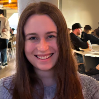Erin smiling at camera